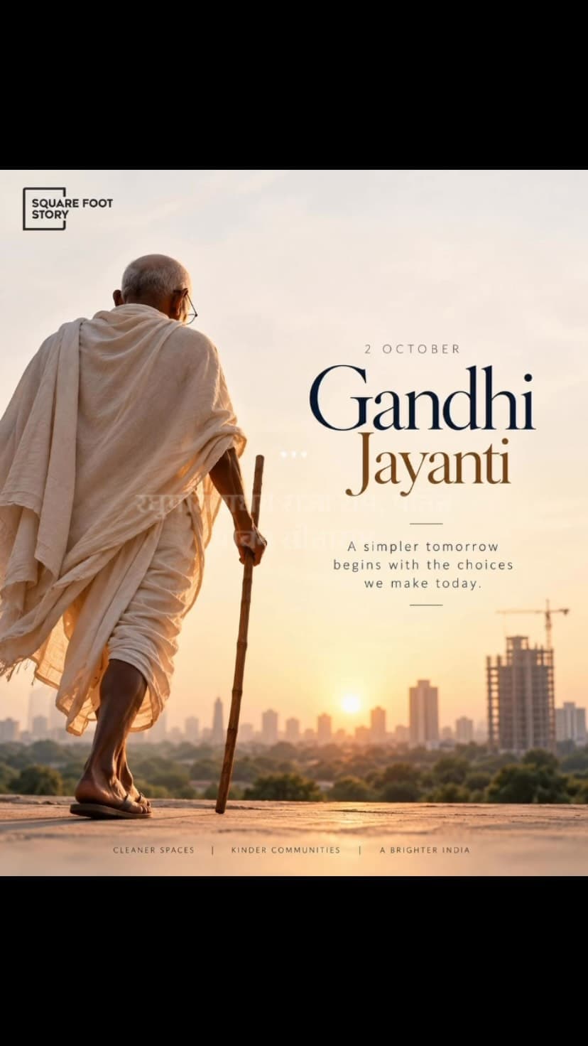 #squarefootstory #gandhijayanti