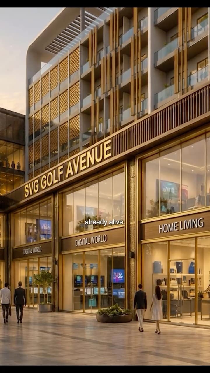 Since this reads like a commercial destination pitch (footfall, metro, connectivity) I’m assuming this is for SVG Golf Avenue — swap the name/location if it’s for a different pr...