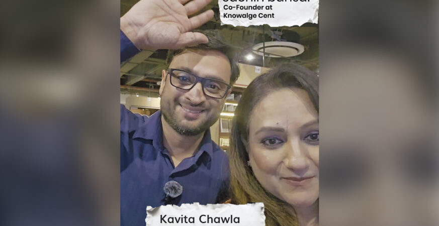 Kavita Chawla, SFS Founder, meets Sachin Bansal, Co-founder, KC