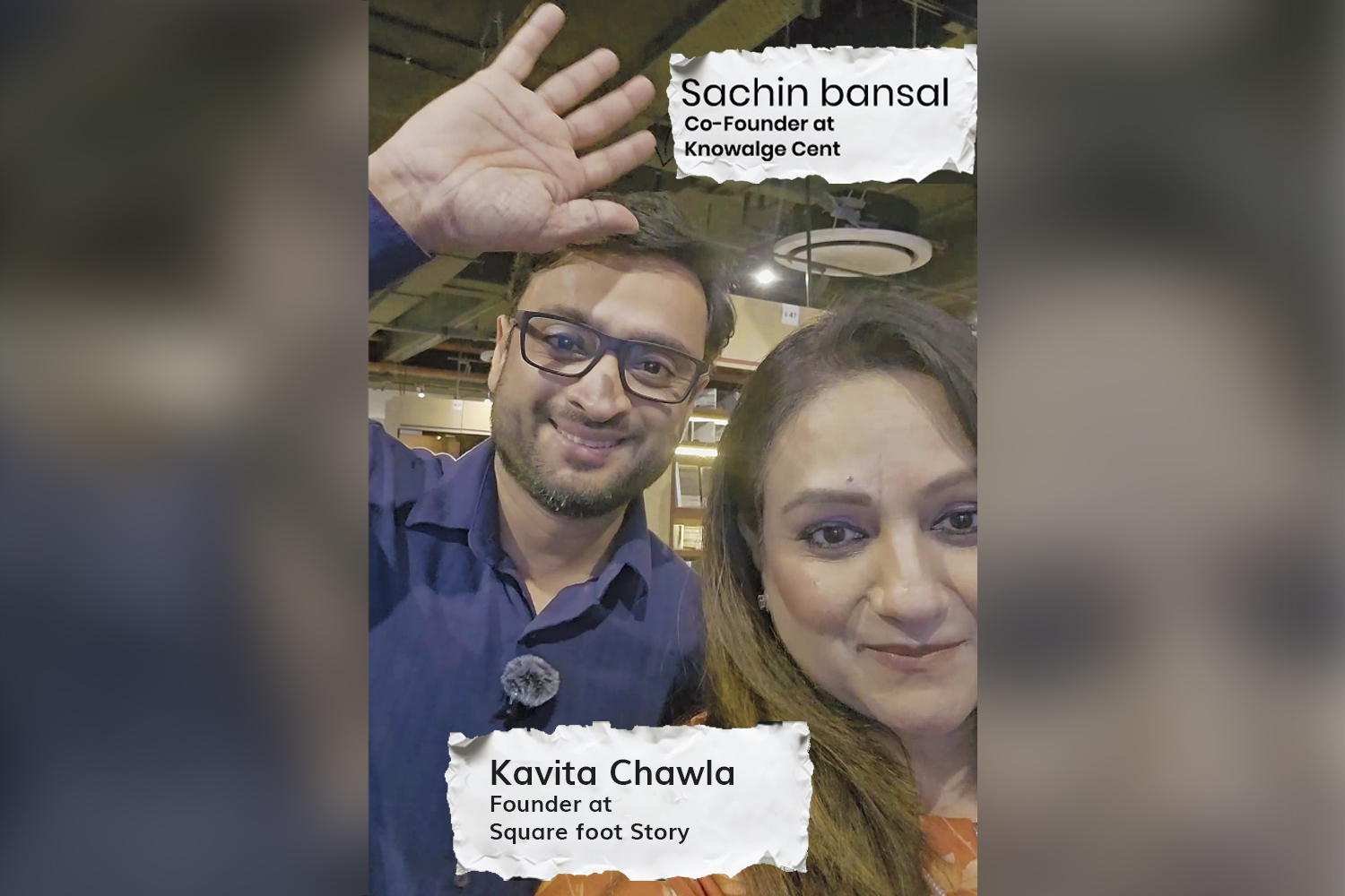 Kavita Chawla, SFS Founder, meets Sachin Bansal, Co-founder, KC