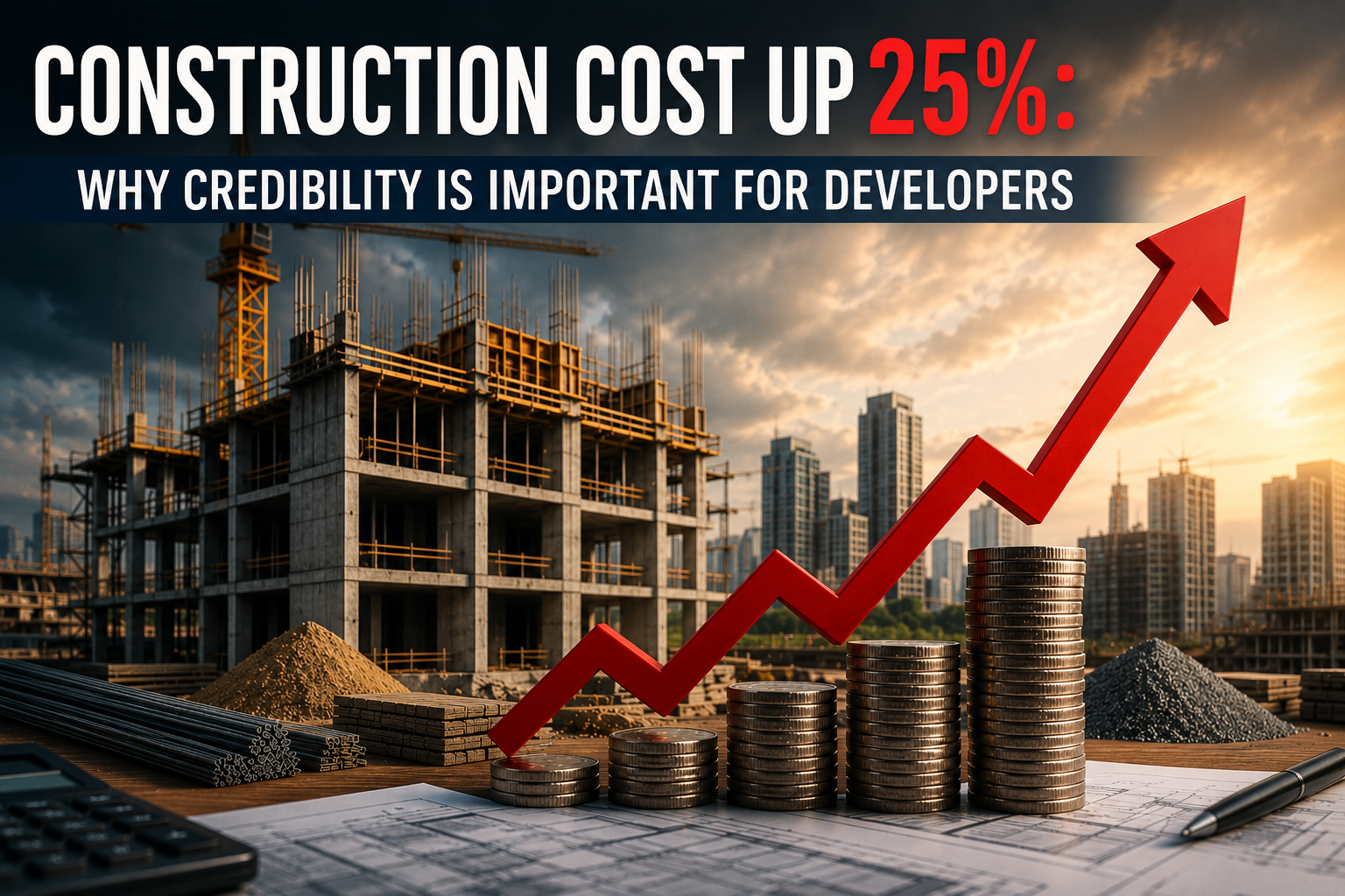 Construction cost up 25% Why credibility is important for developers